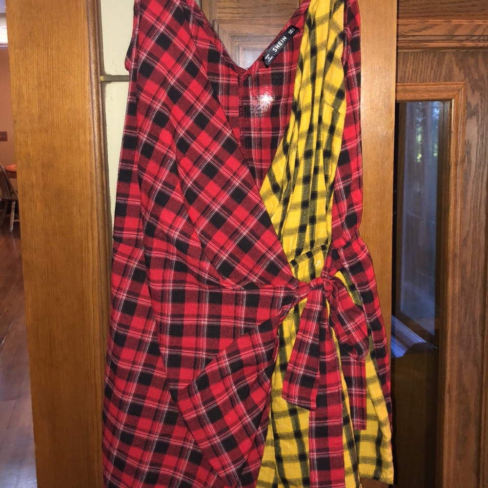 Plaid romper